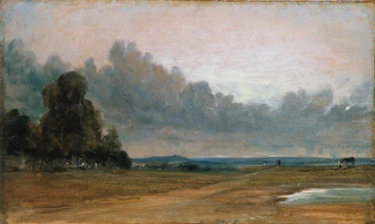 Blick auf Hampstead Heath mit Harrow in der Ferne (1822)